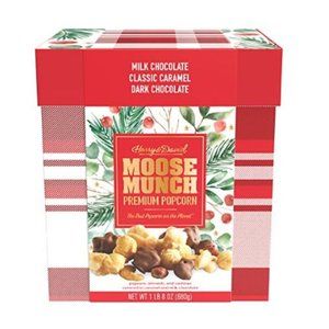 Harry & David Moose Munch Premium Popcorn Milk & Dark Chocolate Classic Caramel